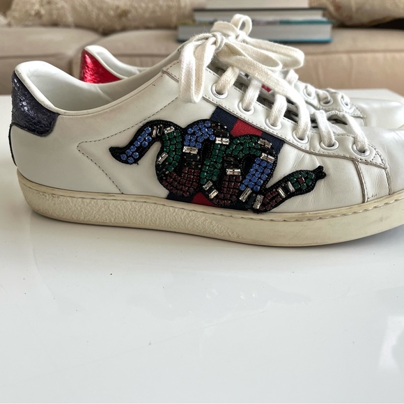 Gucci Ace Web Accent Sneakers with box and dust bags - Picture 5 of 11